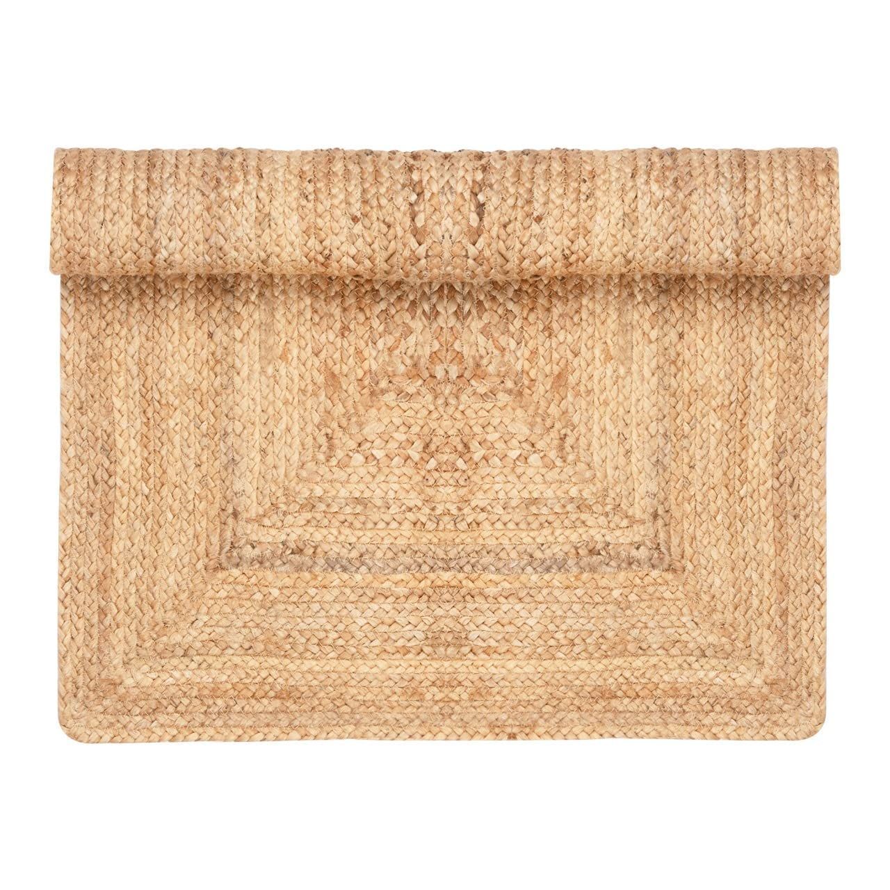 EX 100% Natural Jute Hand Woven Rug For Living Room