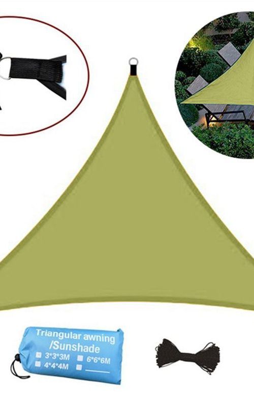 Triangle Sunshade Sail Canopy Patio Waterproof Tent UV Block Awning For Garden Backyard