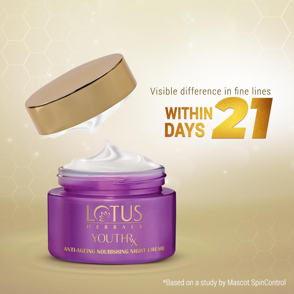 كريم لوتس هيربالز يوث آر إكس المضاد للشيخوخة والمغذي للبشرة، أبيض 50 جرام