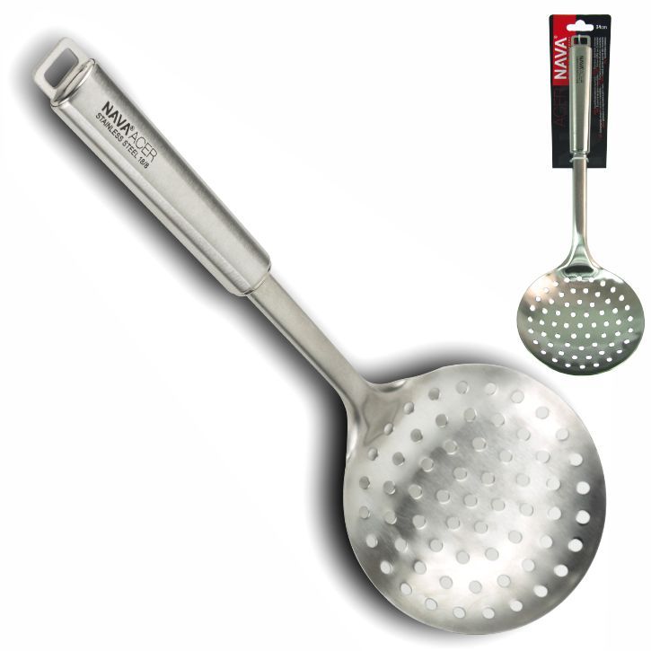 NAVA Acer Stainless Steel Wide Skimmer, 34cm