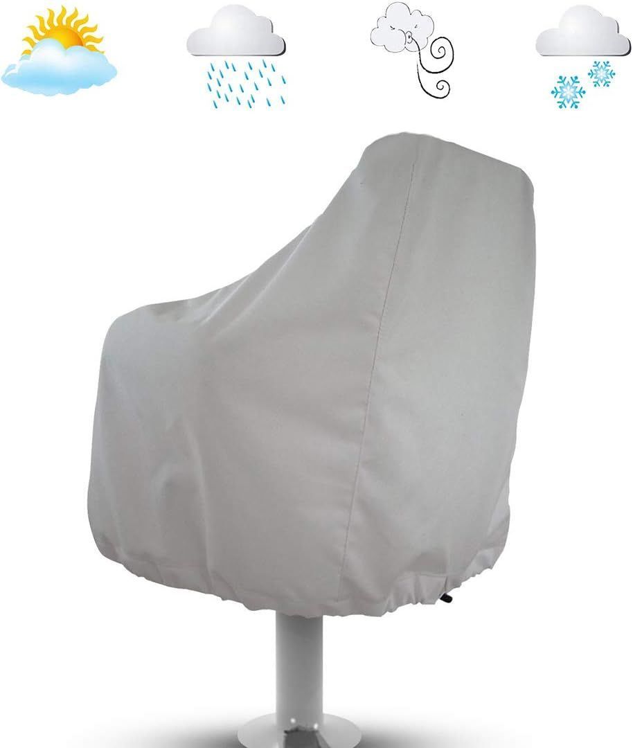 Boat Seat Cover Waterproof Captain Chair Cover Fishing Chair Protective Cover