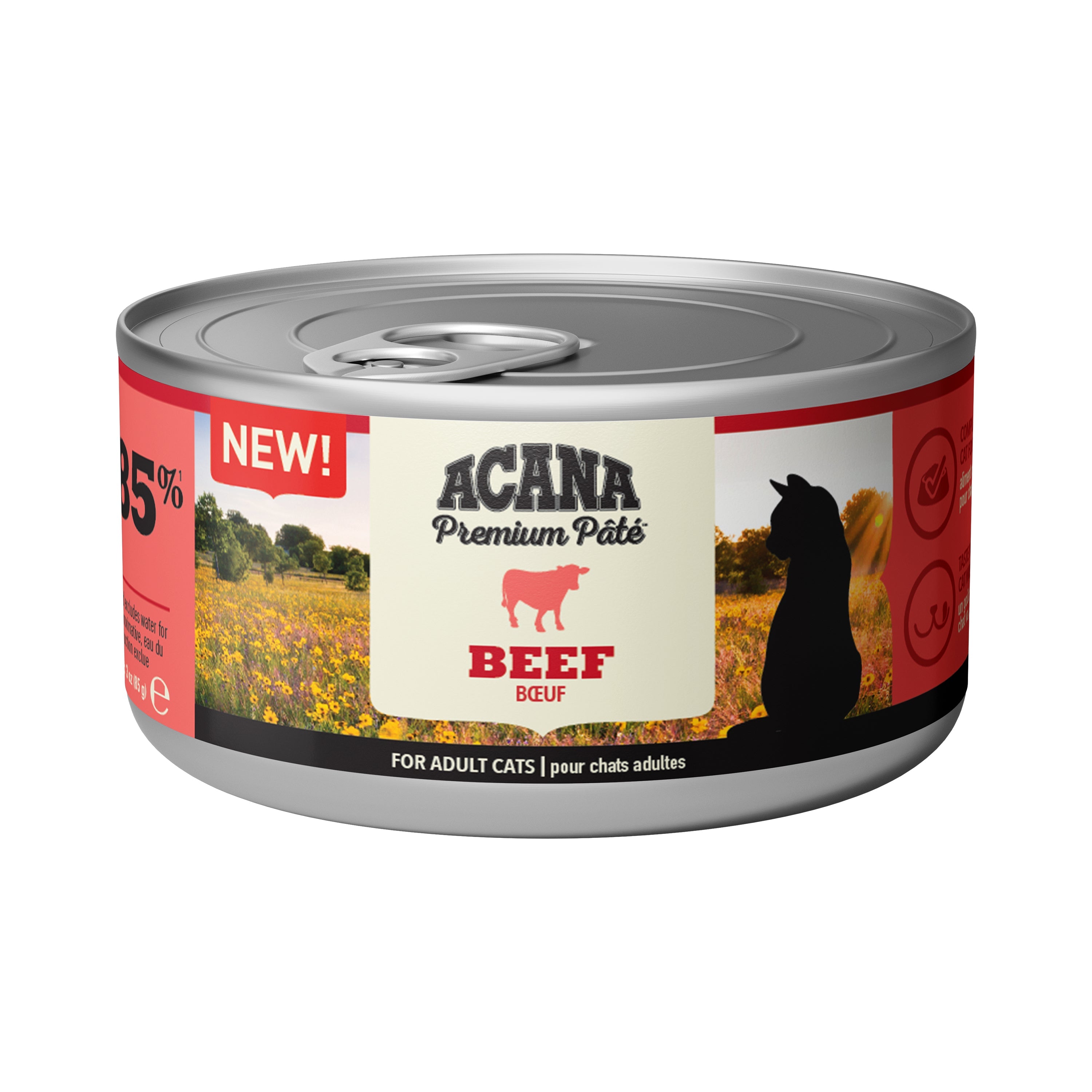 Acana Premium Beef Pate Cat Wet Food 85G