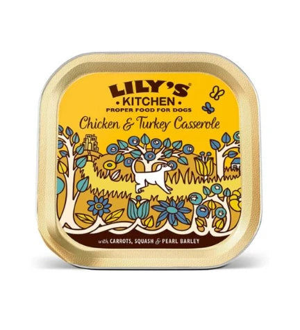 Lily's Kitchen Chicken & Turkey Casserole Wet Dog Food 150G x 6