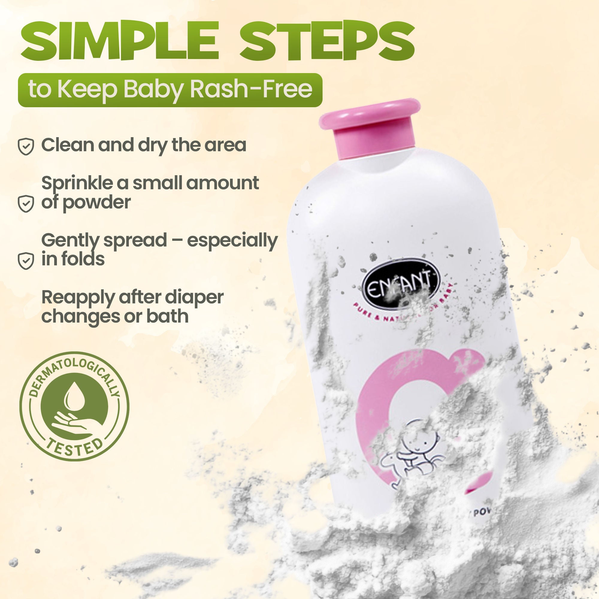 ENFANT Best Baby Powder Anti Rash