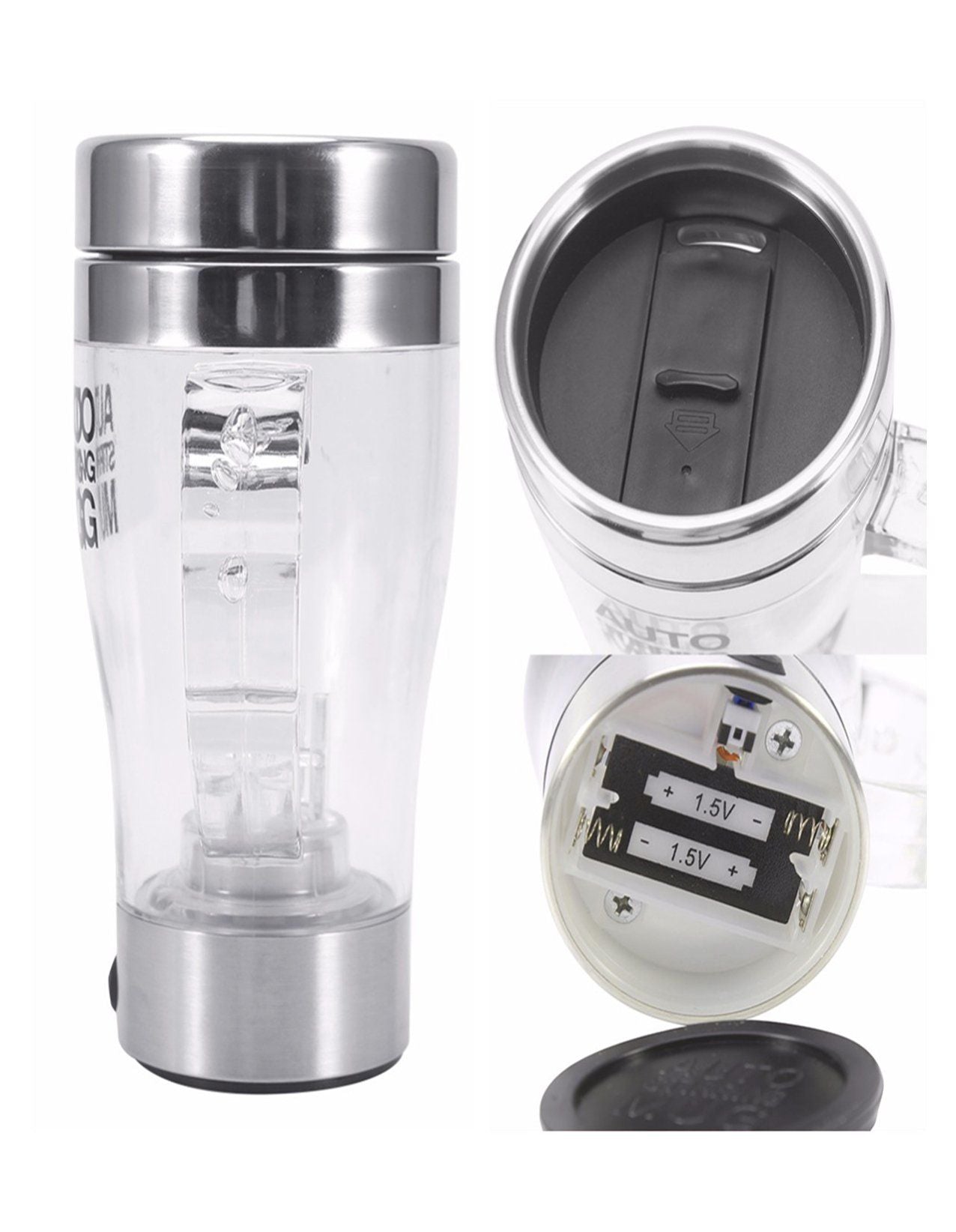 Self Stirring Cup Automatic Unplugged Anti Fall Mixing Coffee Mug with Lid