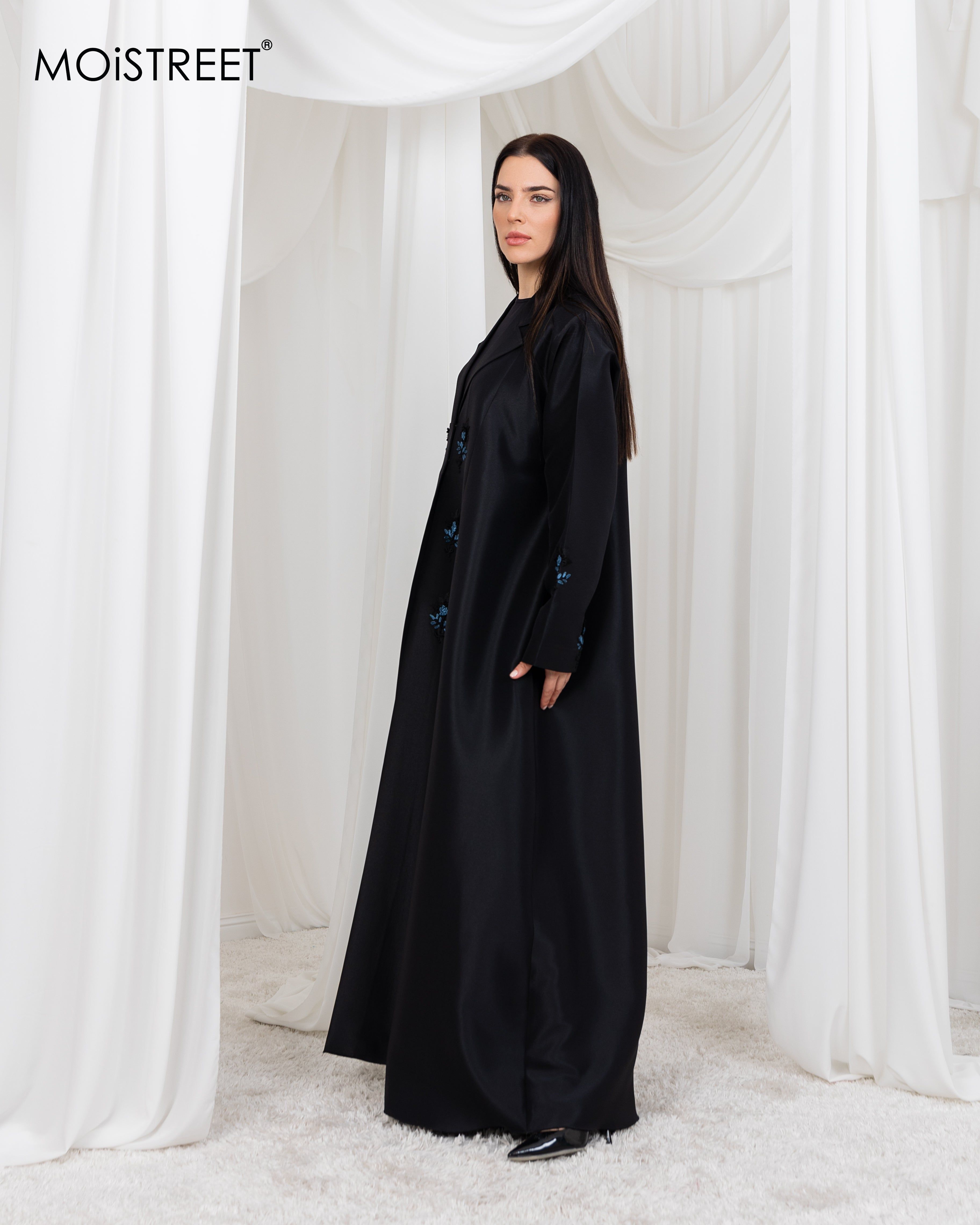 MOiSTREET Victoria Satin Handmade Abaya