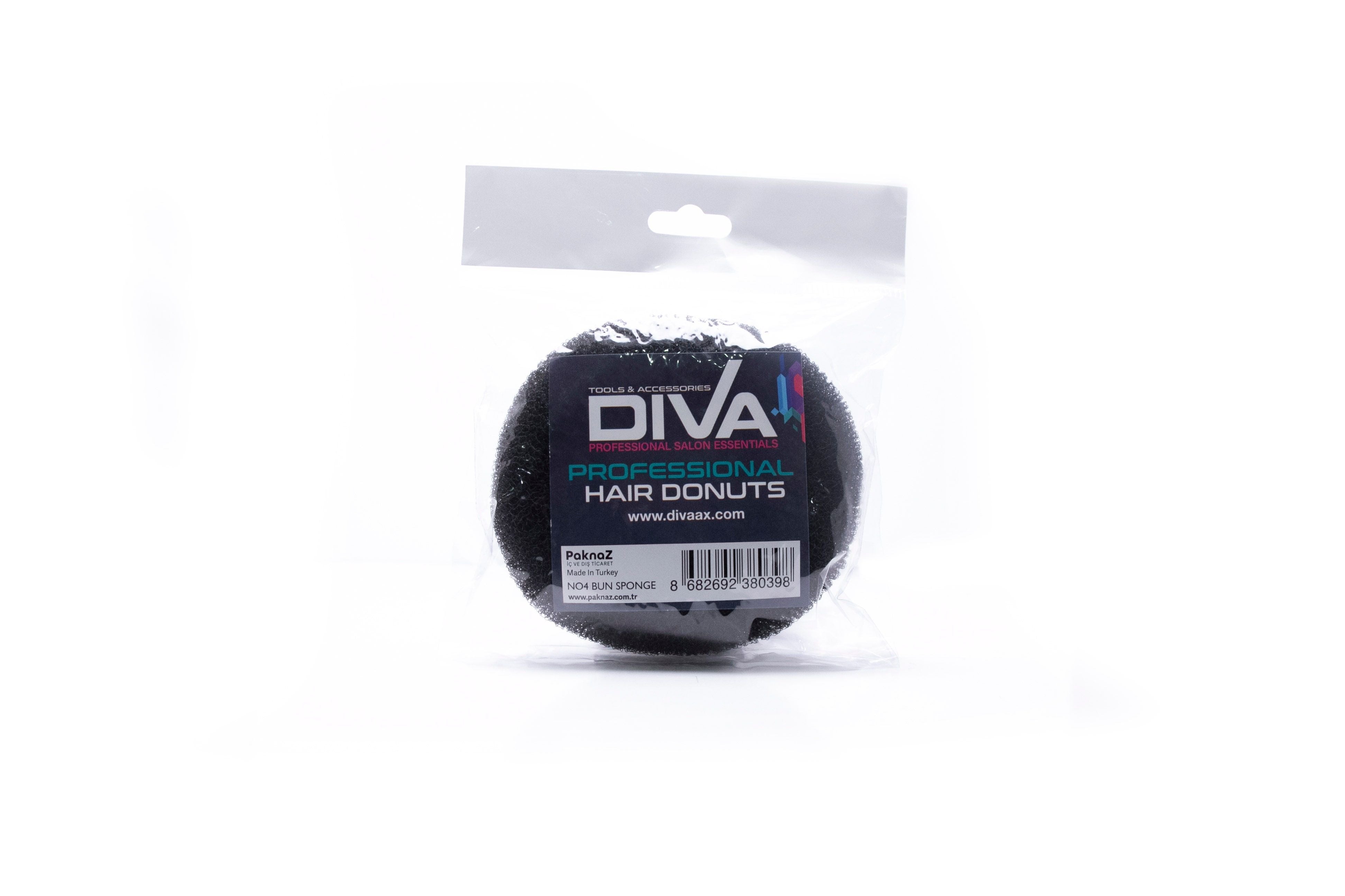 Diva Hair Bun Black Sponge, 1pc