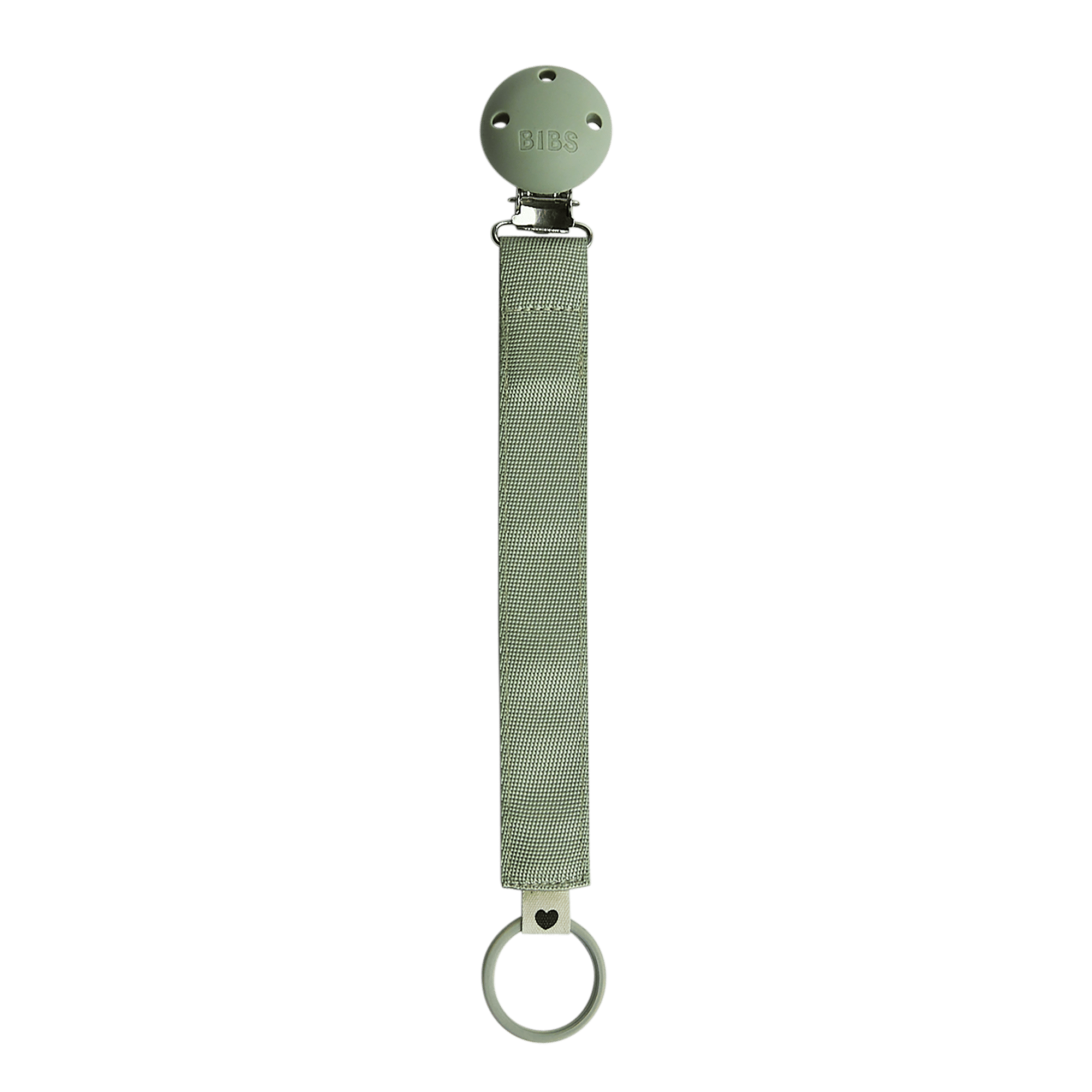 Bibs Pacifier Clip Ribbon Sage
