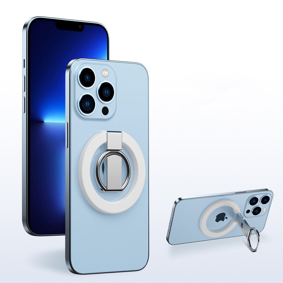 Mobile Phone Magnetic Ring Buckle Metal Finger Ring Bracket Desktop Stand