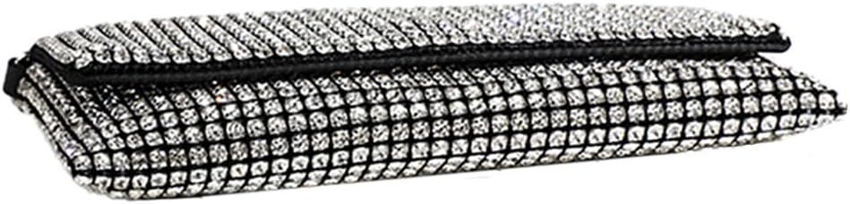 Women Rhinestone Evening Bag Handbag Bling Sequin Purse Sparkly Shoulder Bag for Party
