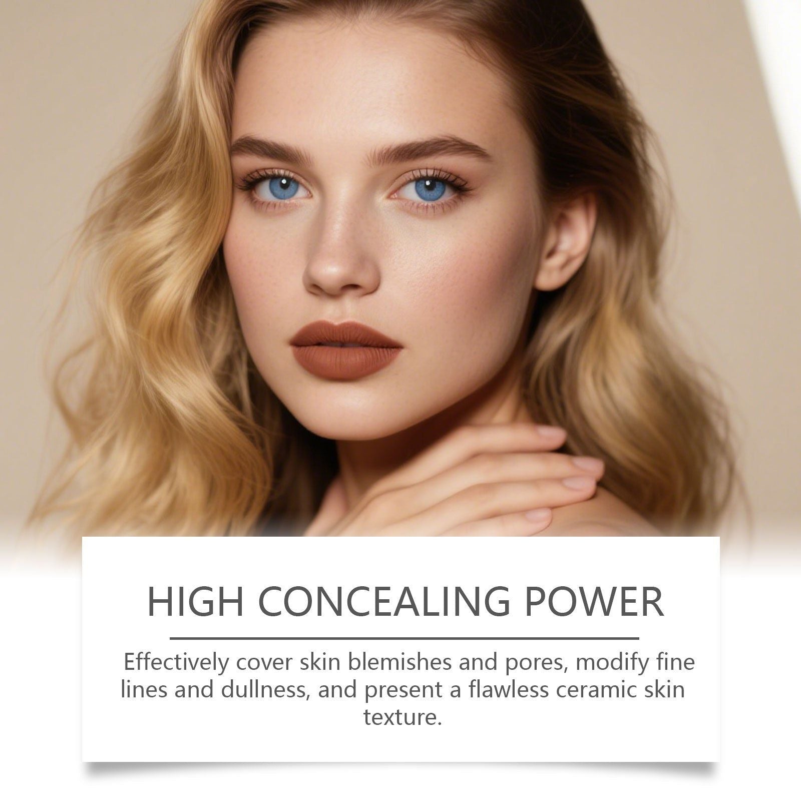 Brightening Cushion Cream, Natural Fit Base Makeup, Flawless, Hydrating, Easy to Apply ,18g