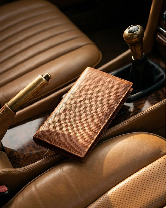 CLAREA Brown Leather Wallet 19.5x10.5 cm
