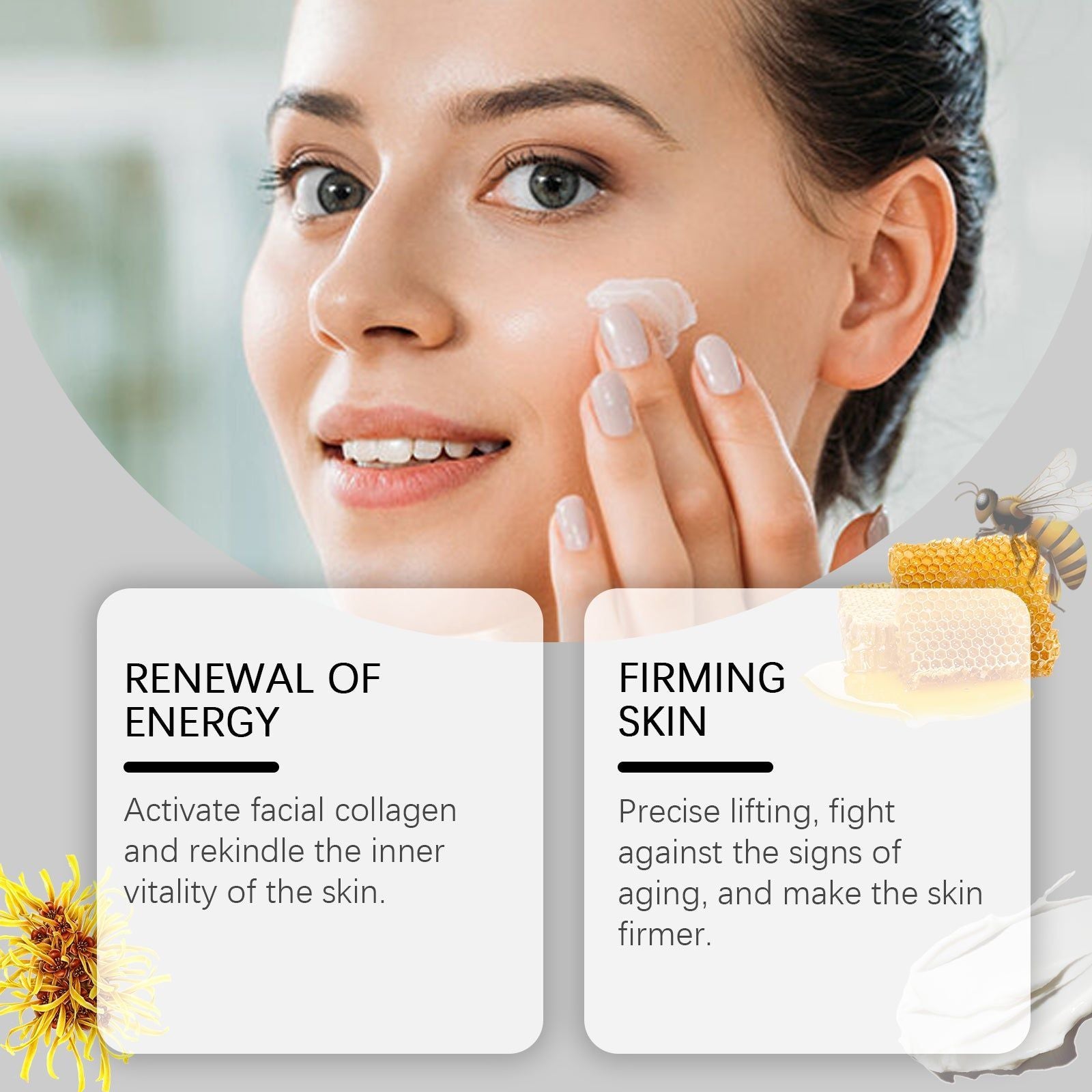 Bee Venom Facial Essence, Hydrating Moisturizer, Collagen Firming, Anti-Aging Skincare ,50ml