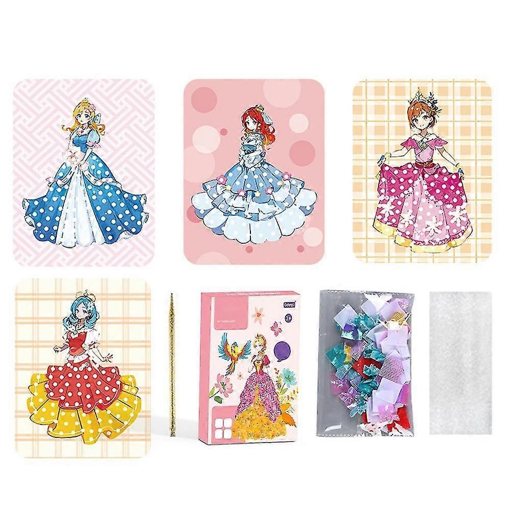 Creative Diy Poke Art Fabric Puzzle Puncture Painting Poking Drawing Boards Kits