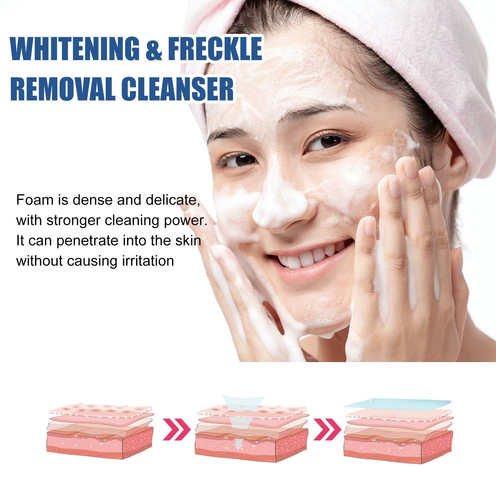 Brighten Skin Moisturizing Facial Cleanser, Hydrates, Reduces Dark Spots, Gentle, All Skin ,150g