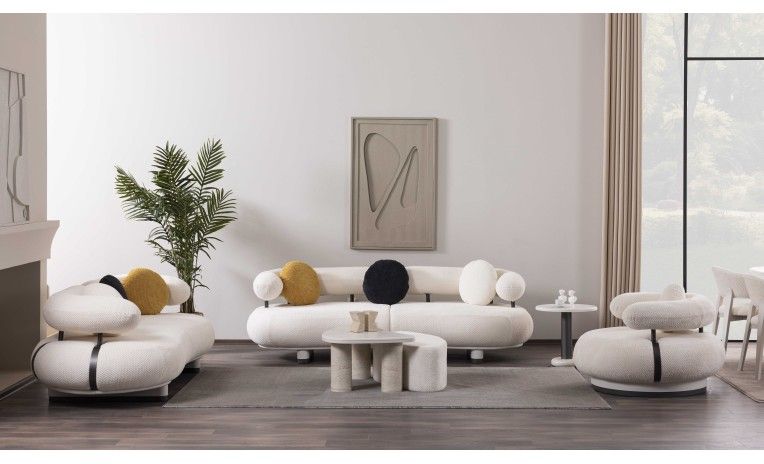 Belgrad Grey Living Room Set