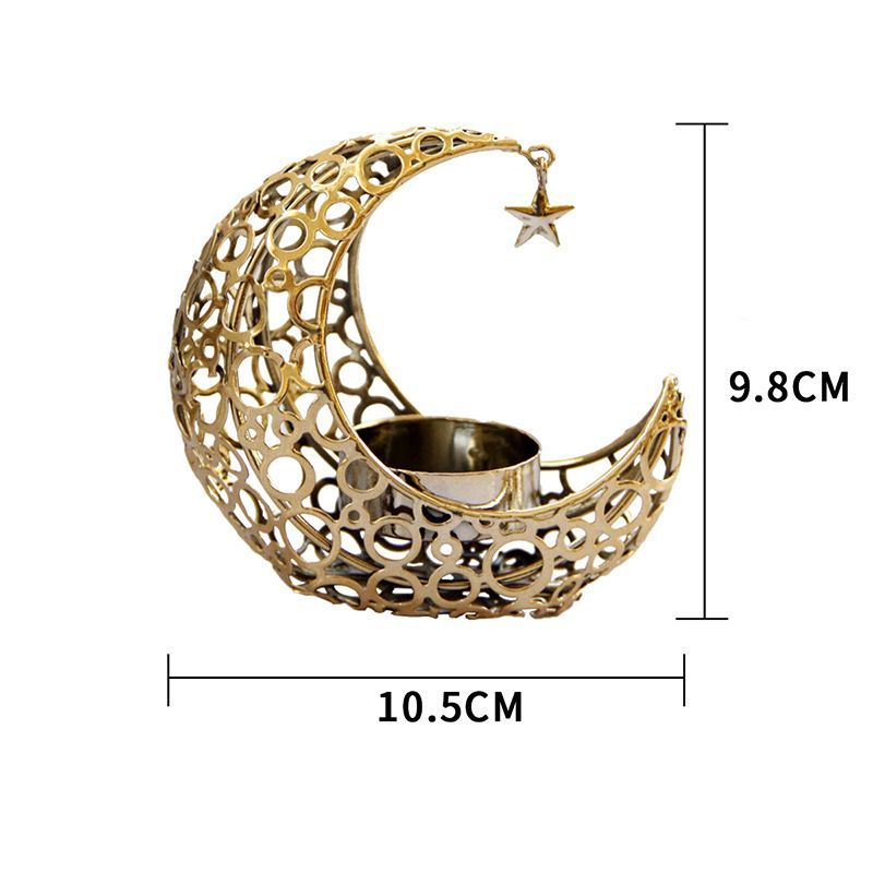 Moon Candlestick Candle Holder Wedding Tabletop Ornament Home Decoration