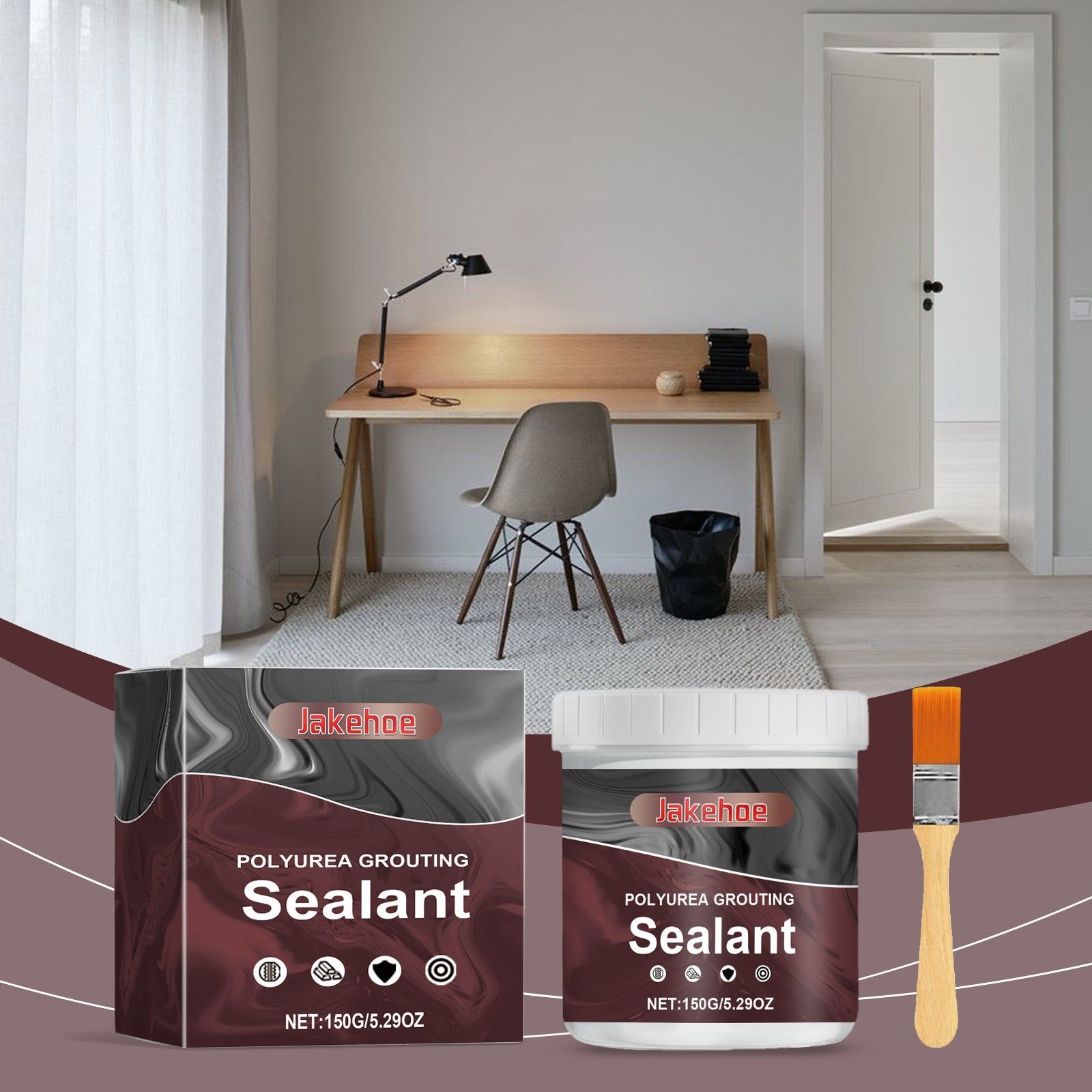 Polyurea Waterproof Sealant, Crack Repair, Leakproof, Durable, Easy Application ,150g