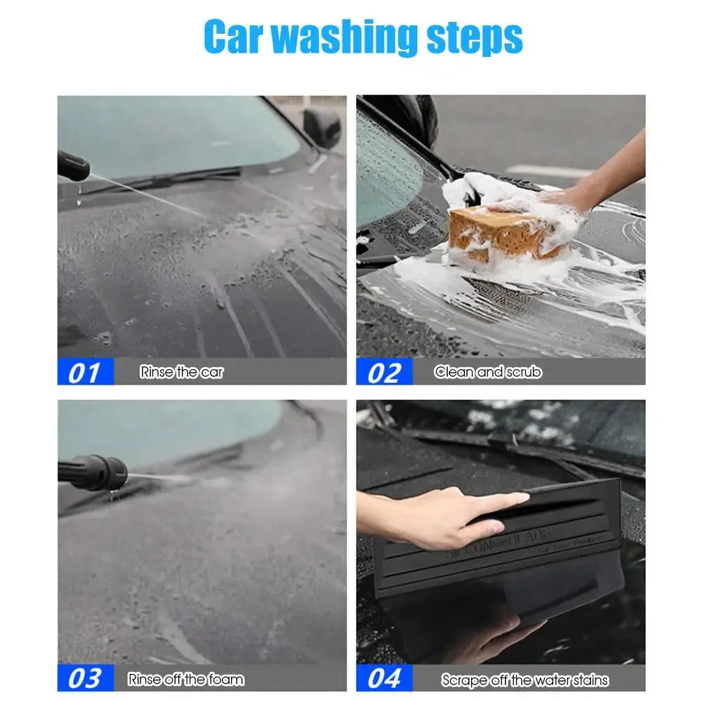 Silicone Car Window Squeegee Multi-Purpose Scratch-Free Cleaning Tool for Glass Mirror