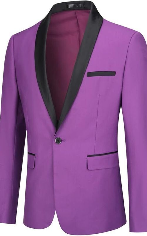 Purple Designer Stylish Party Wear Suit for Men wedding groom suit Gift For Him