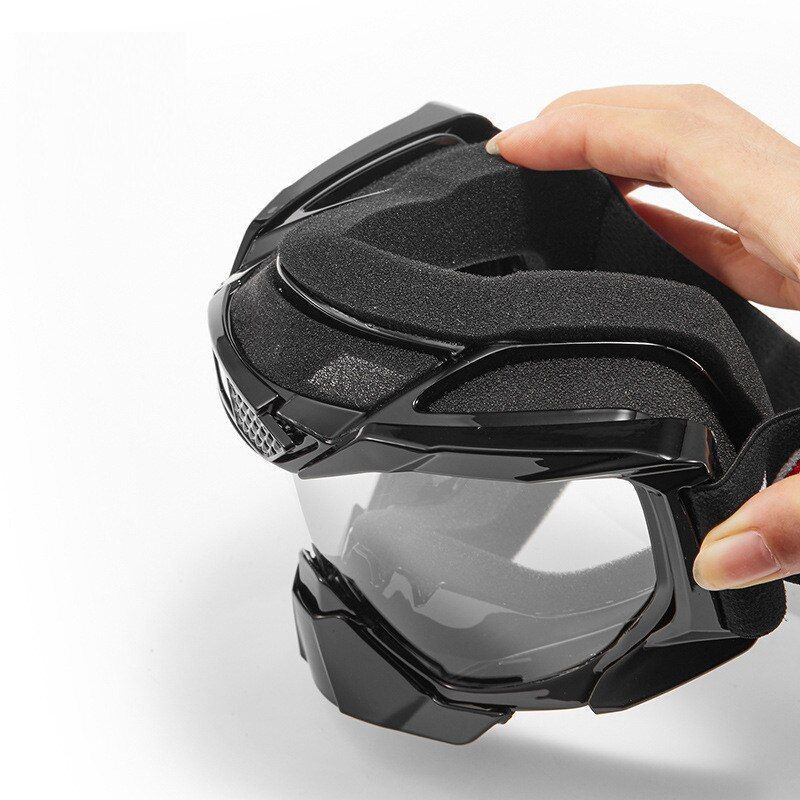Outdoor Motorcycle Racing Goggles Cycling Off-road Eyewear Anti-Fog Windshield Bicycle Glasses