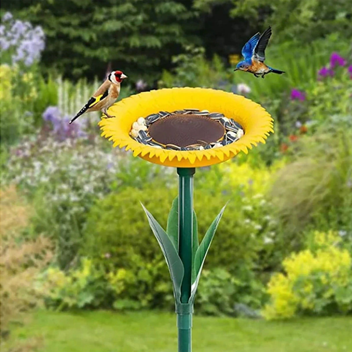 Sunflower Bird Feeder Outdoor Sunflower Bird Feeder Practical Food Feeding Station