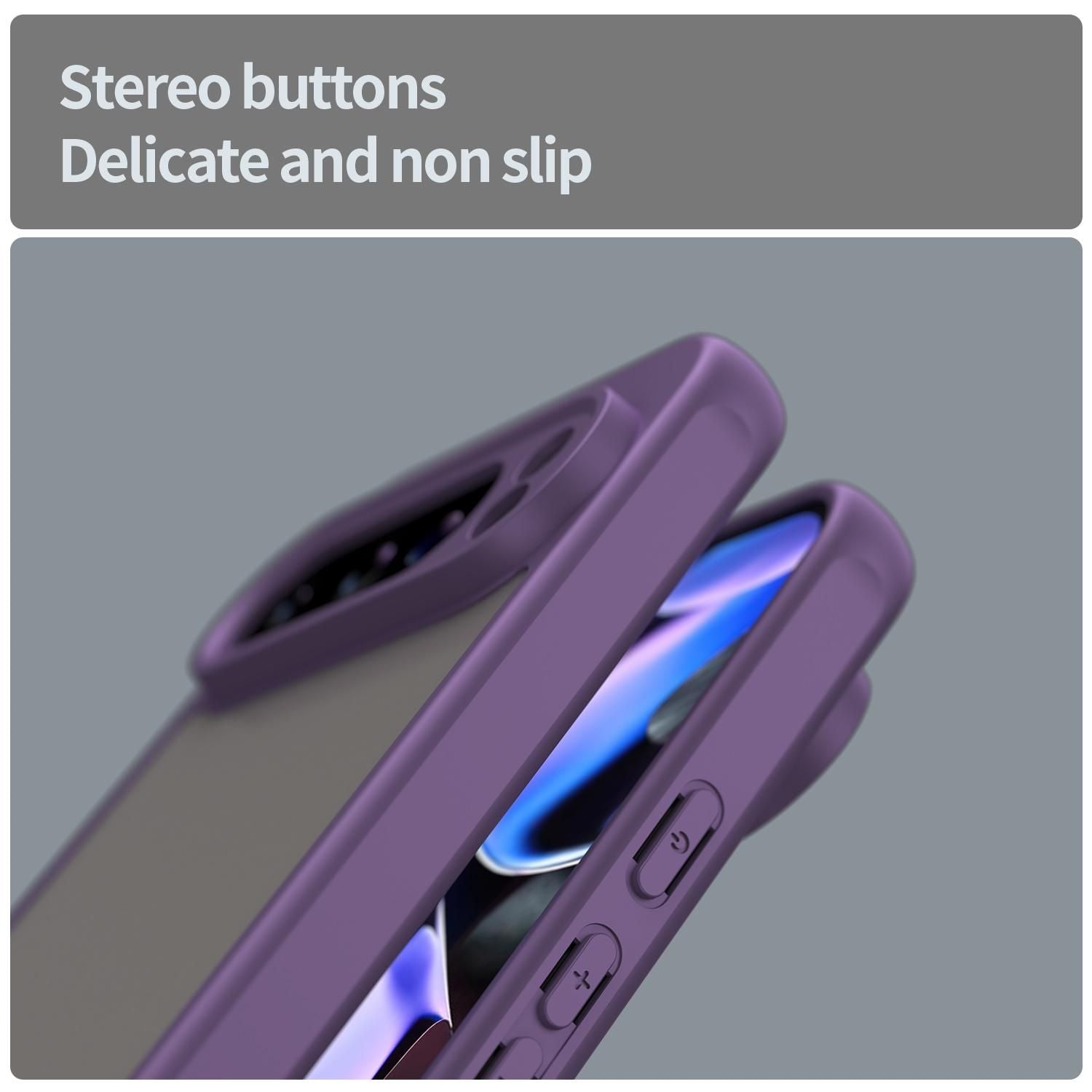 TPU Hybrid PC Frosted Phone Case For Google Pixel 9 Pro XL