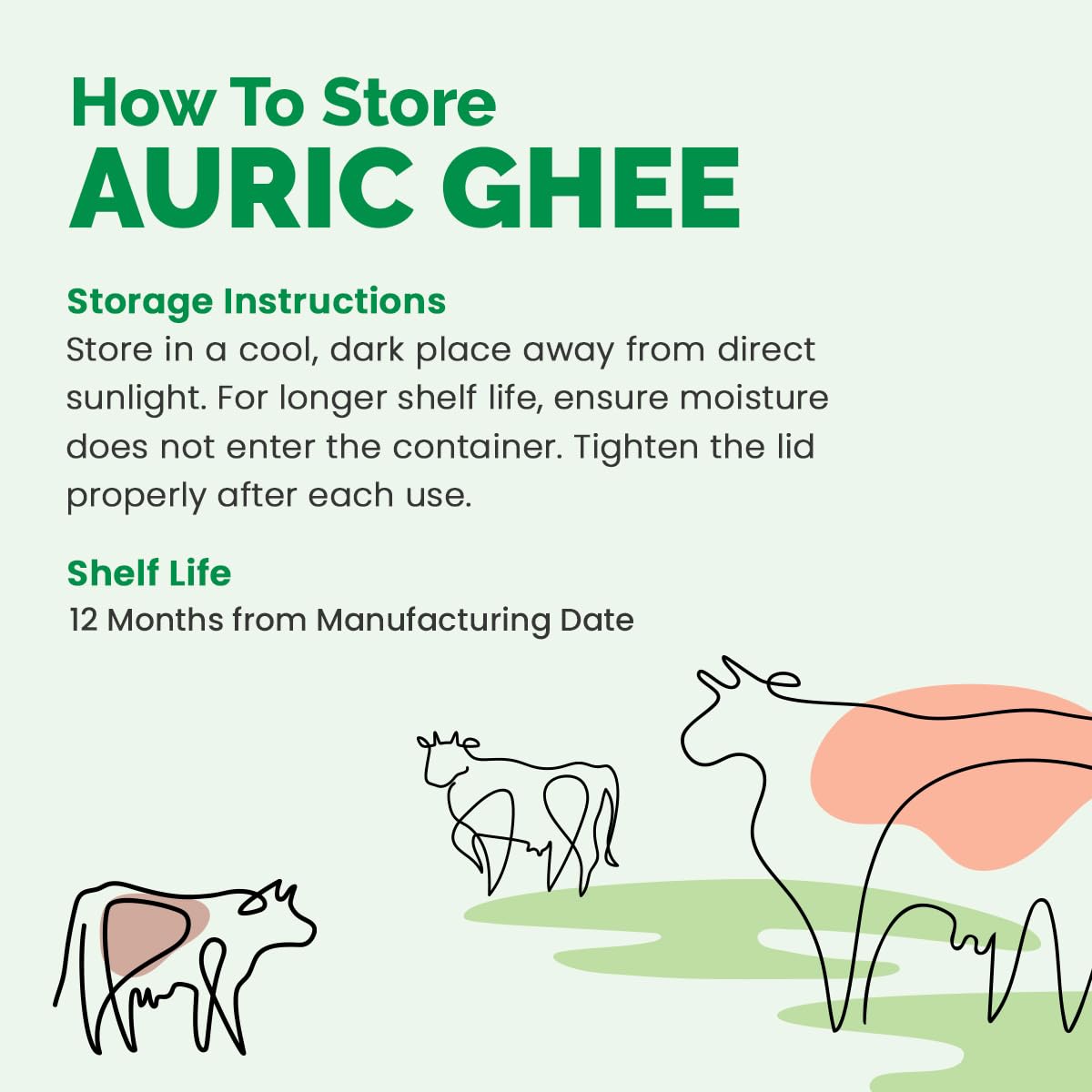 Auric A2 Bilona Desi Cow Ghee 1000 ml