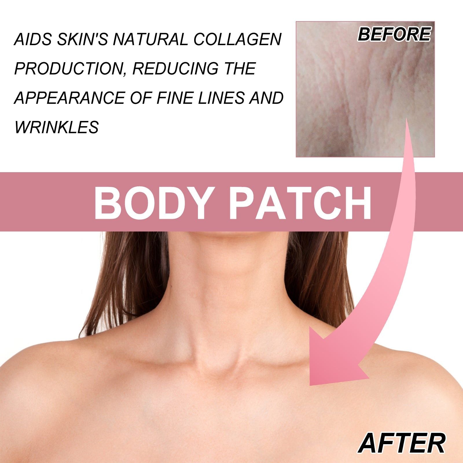 Body Patch, Lighten Fine Lines, Tighten Skin, Moisturize, Anti-Aging ,1pcs