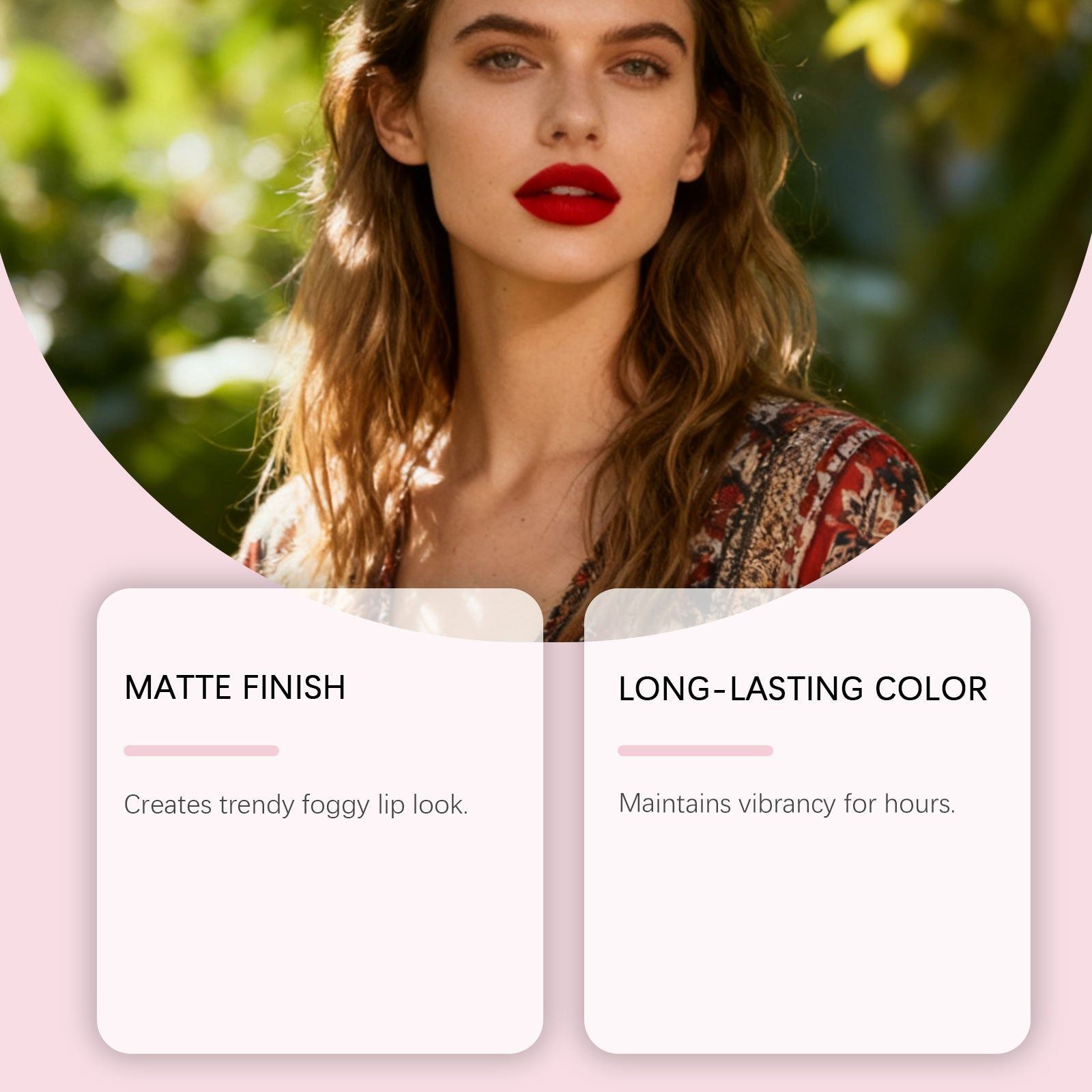 Bright Red Matte Lip Pen, Long-lasting Outline Lip Makeup, Trendy Lipstick ,3g