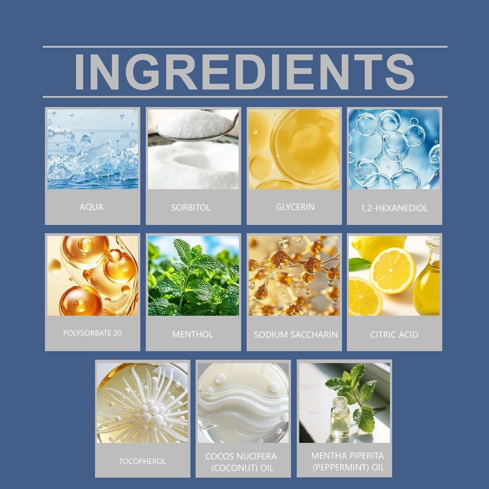 Coconut Mint Mouthwash, Fresh Breath, Clean Oral Cavity, Portable, Natural Fragrance ,1 set