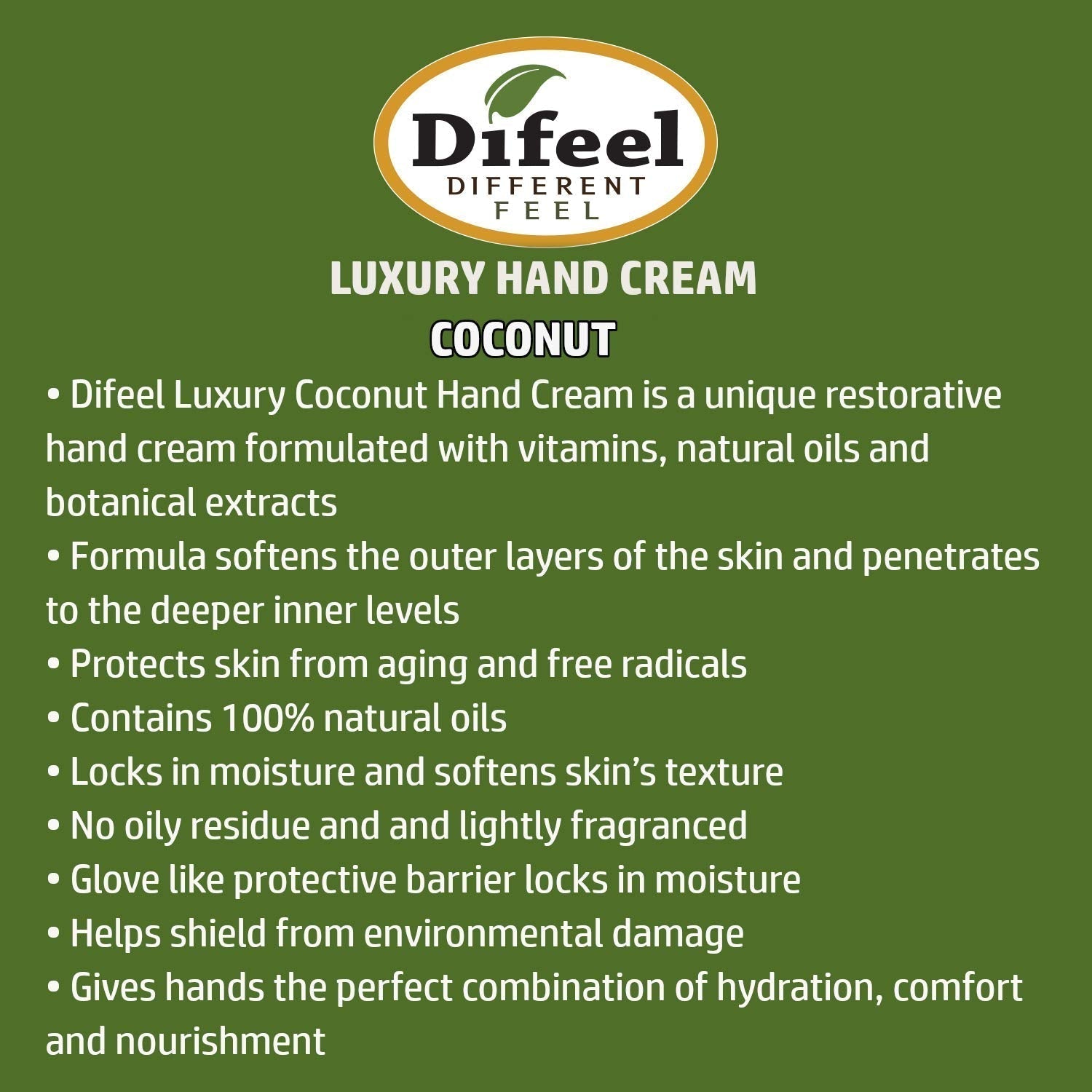 Difeel Hand Cream Coconut 40G