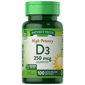 NATURES TRUTH D3 10000 IU 250 MCG 100 SG