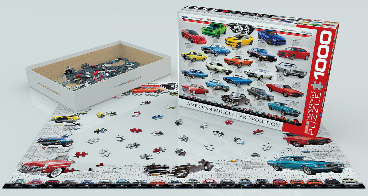 American Muscle Car Evolution 1000-Piece Puzzle