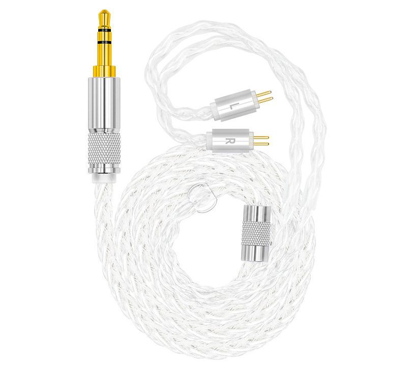 Earphone Cable Headphone Extension Cable Silver Plated Copper Stereo Audio Cord