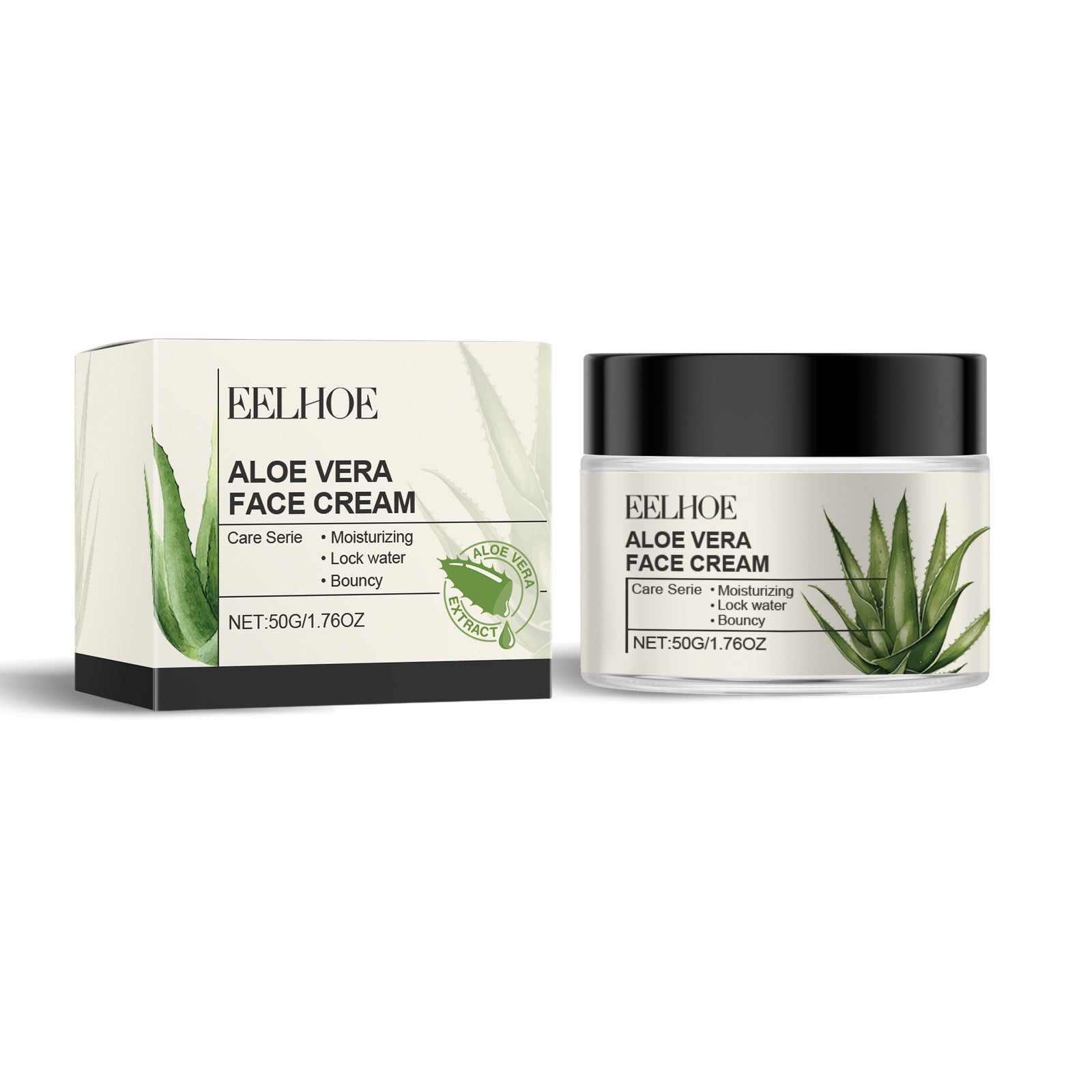 Aloe Vera Face Cream, Brightening, Moisturizing, Gentle Skin Care, Natural Glow ,50g