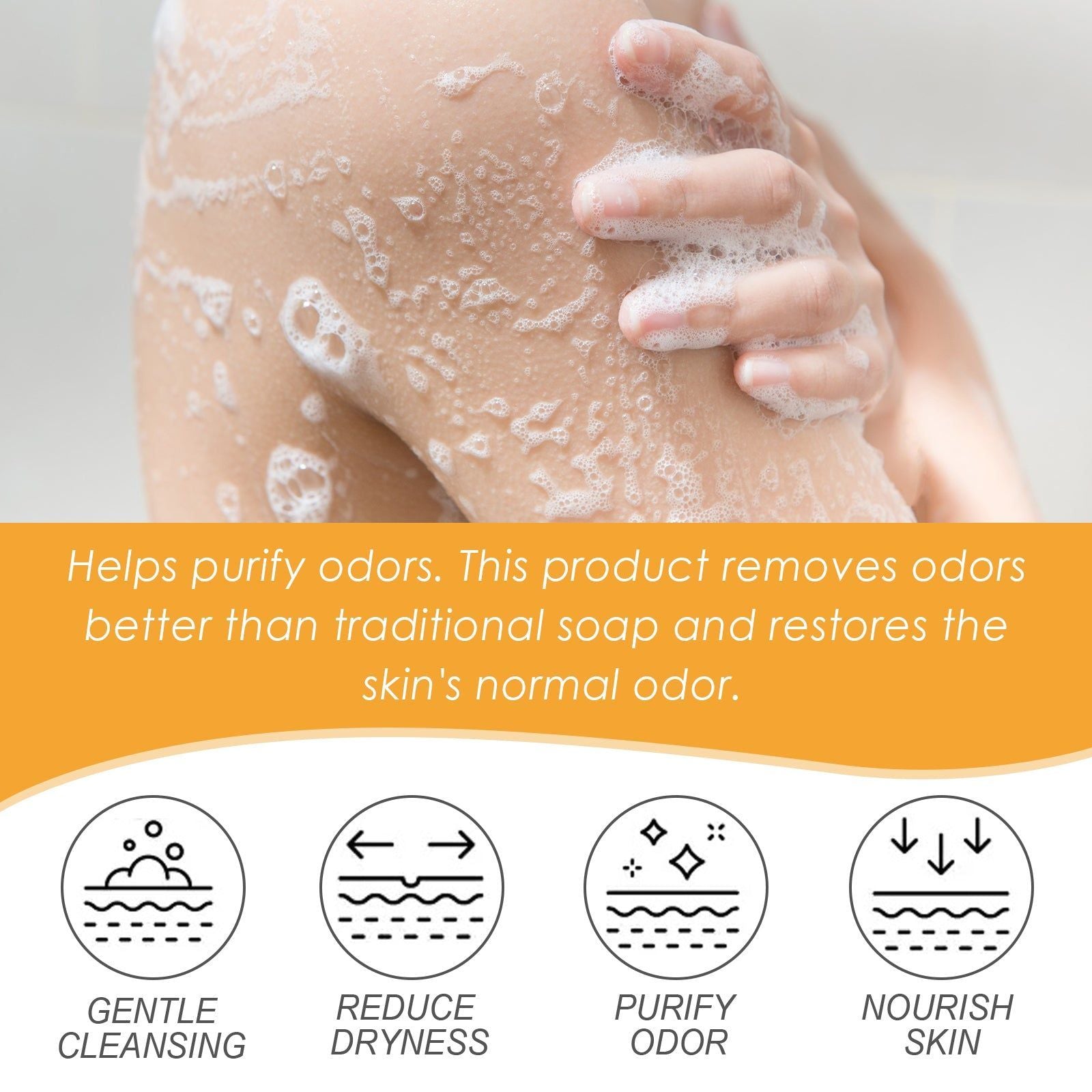 Acidified Body Wash, Deep Cleansing, Moisturizing, Long-lasting Fragrance, Skin Glow ,100ml