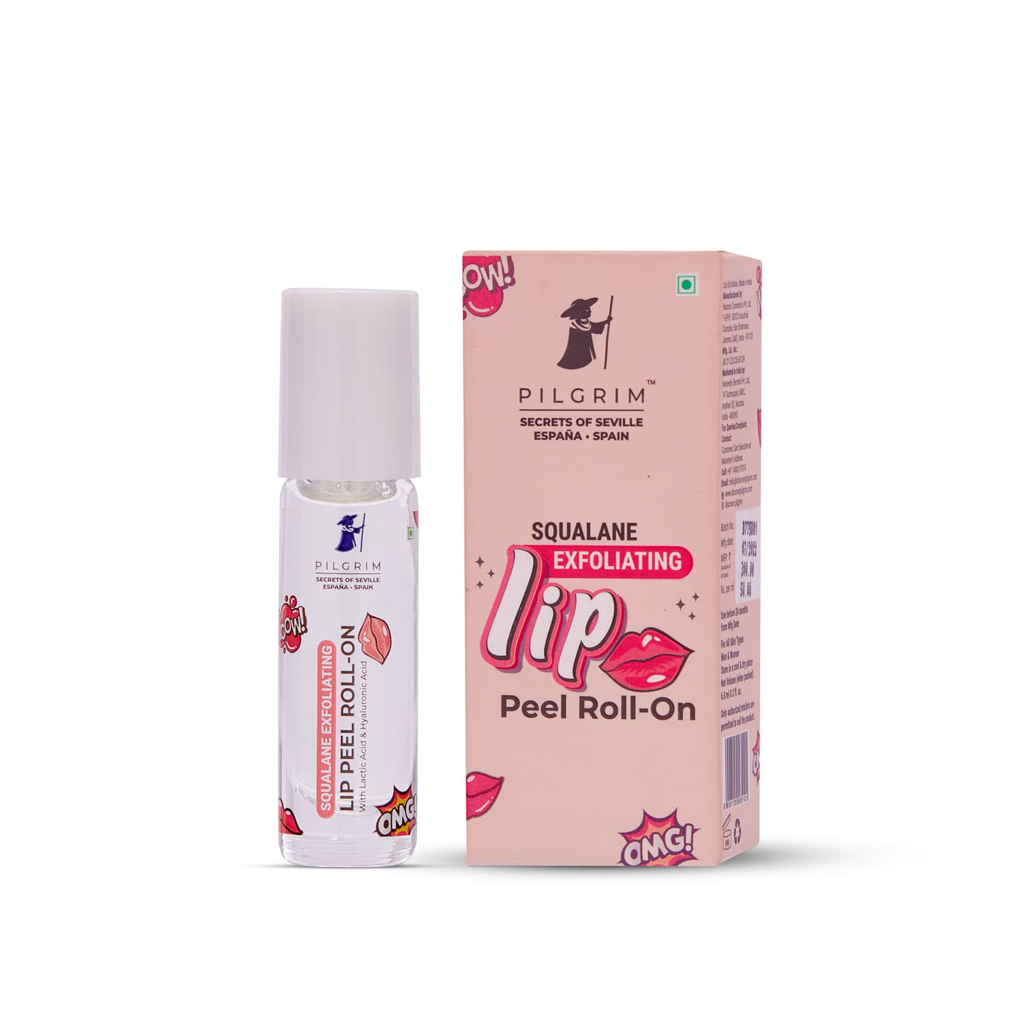 Pilgrim Spanish Squalane Lip Peel Roll-on