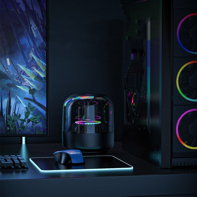 Portable Bluetooth Speaker Stereo High Fidelity Subwoofer With RGB Light