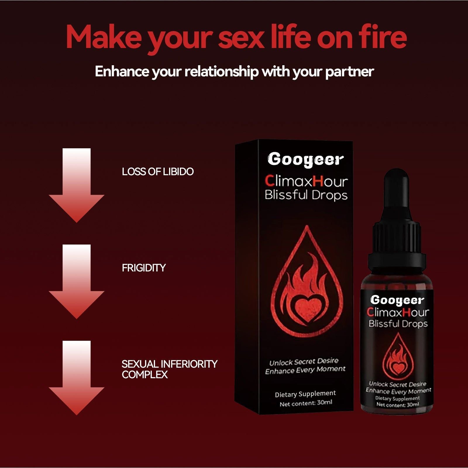 Boost Happiness and Relaxation with Female Body Care Drops, Stress Relief, Sleep Aid ,30ml