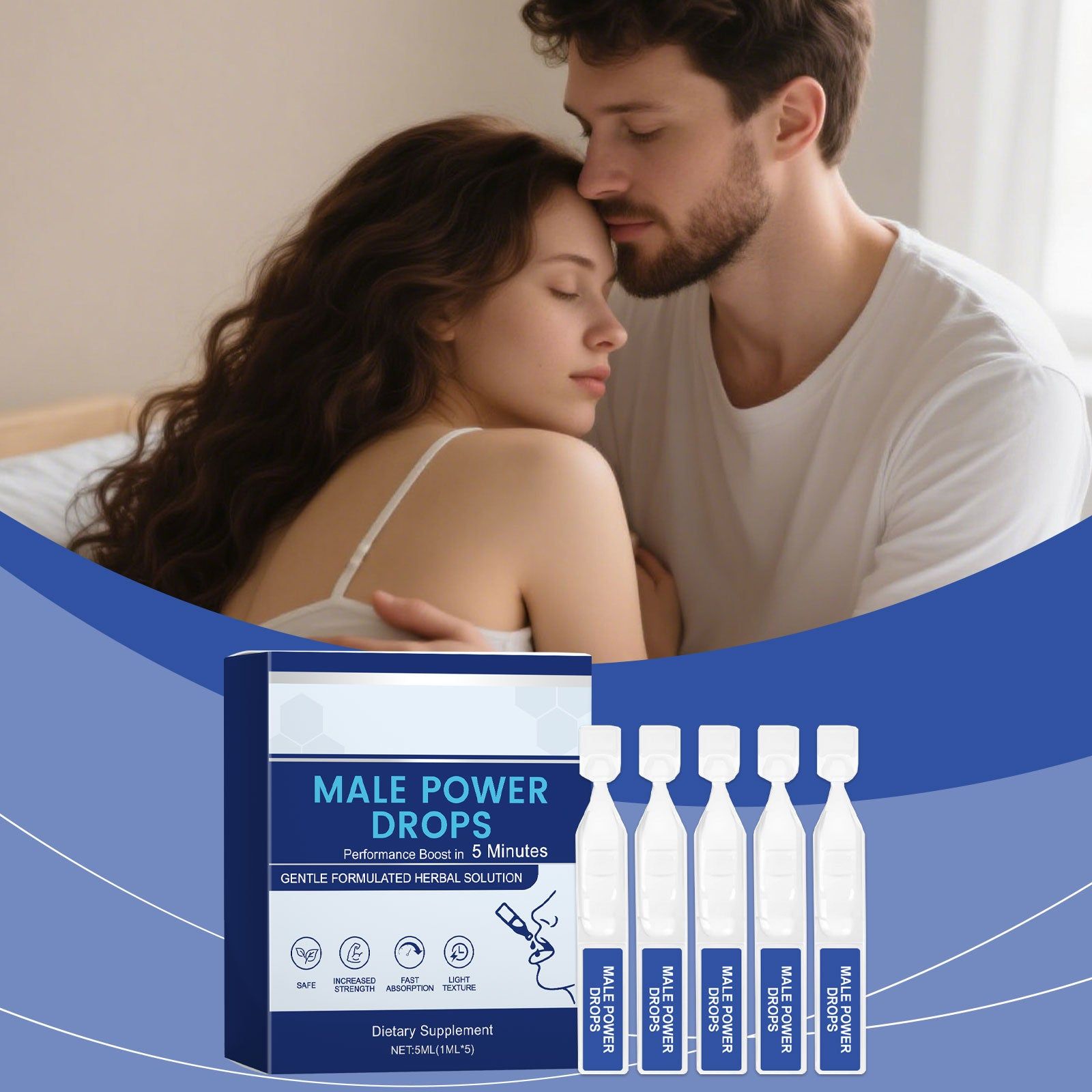 Boost Male Care Vitality, Natural Endurance Supplements for Men ,5ml