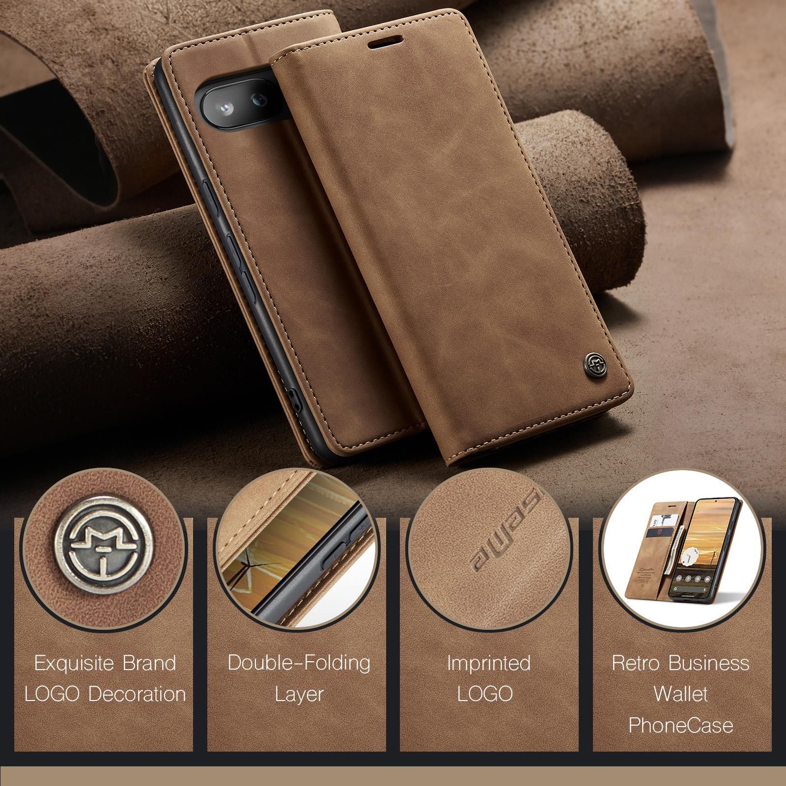 Multifunction Leather Case For Google Pixel 9a