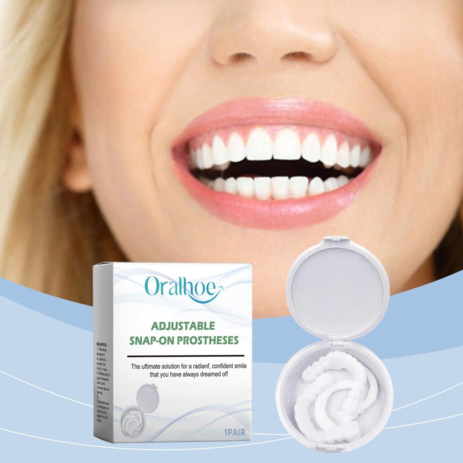 Transform Your Smile with Adult Teeth Braces, Perfect for Gap Filling and Natural Look ,1pair
