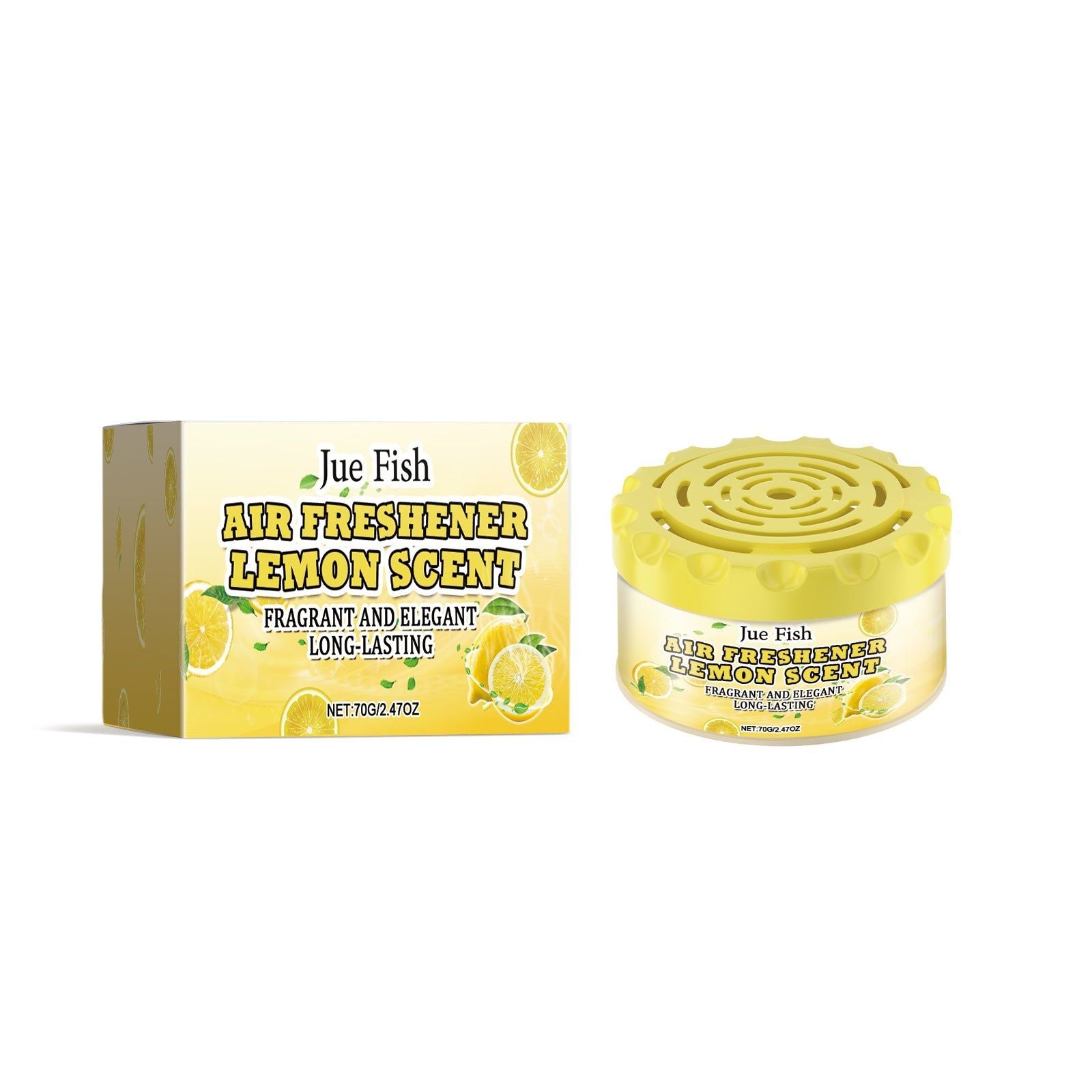 Air Freshener Lemon Scent, Long-Lasting Odor Eliminator, Freshen Living Room Bedroom Bathroom ,70g