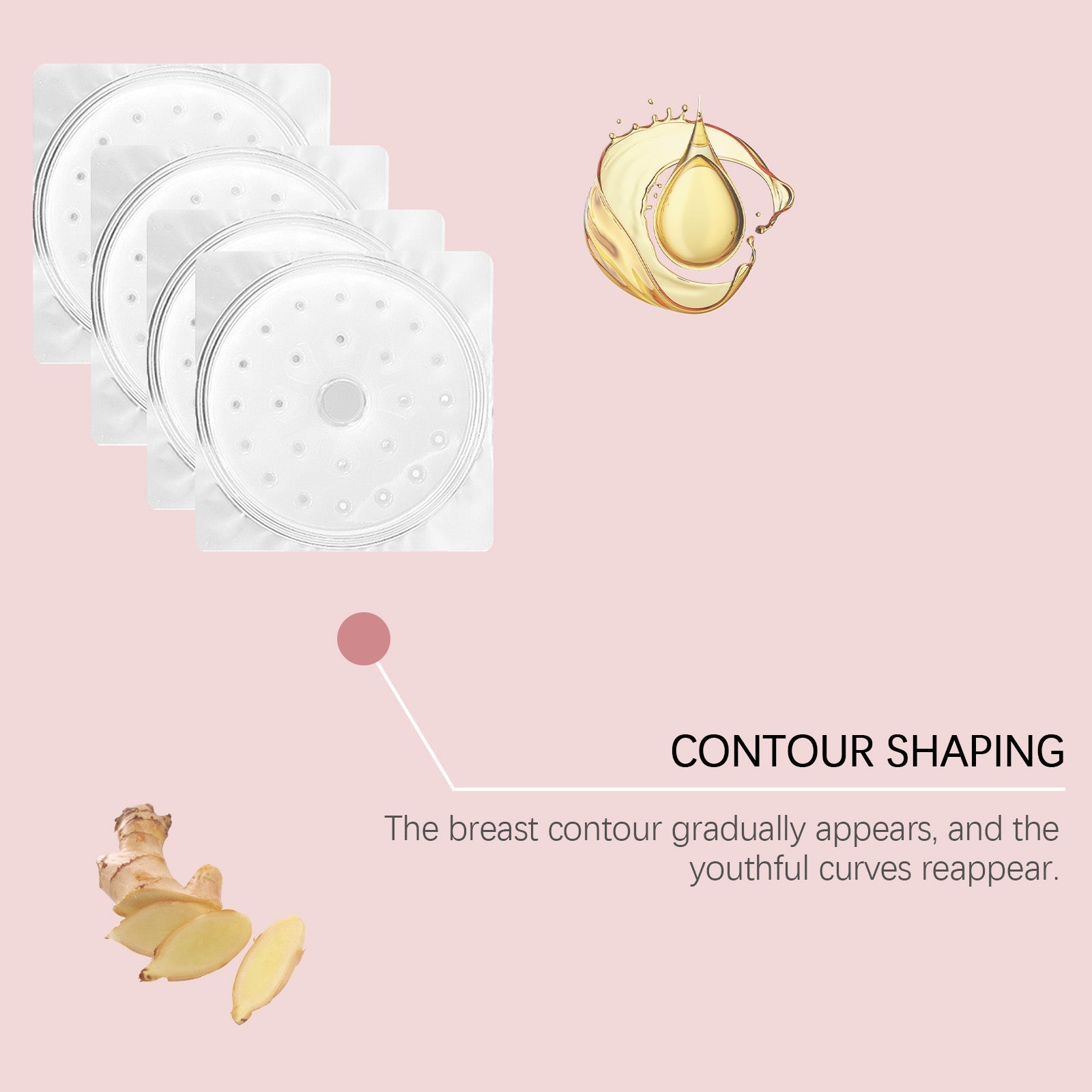 Chest Care Patch, Skin Rejuvenation, Firming, Moisturizing, Anti-Sagging ,4pieces