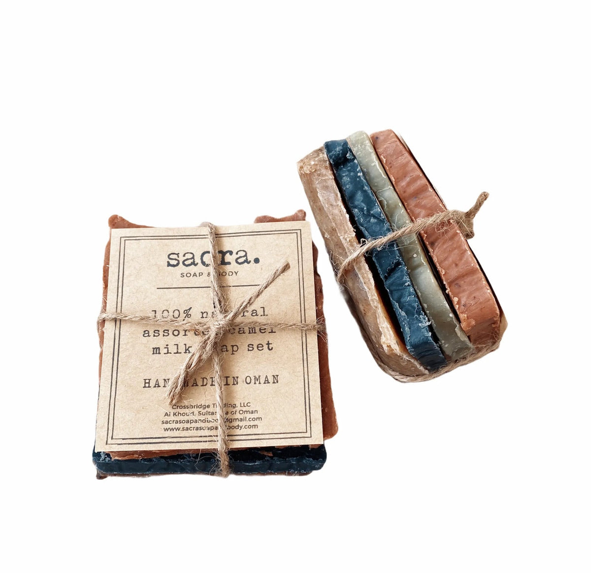 SACRA Camel Milk Soap Sampler Stack
