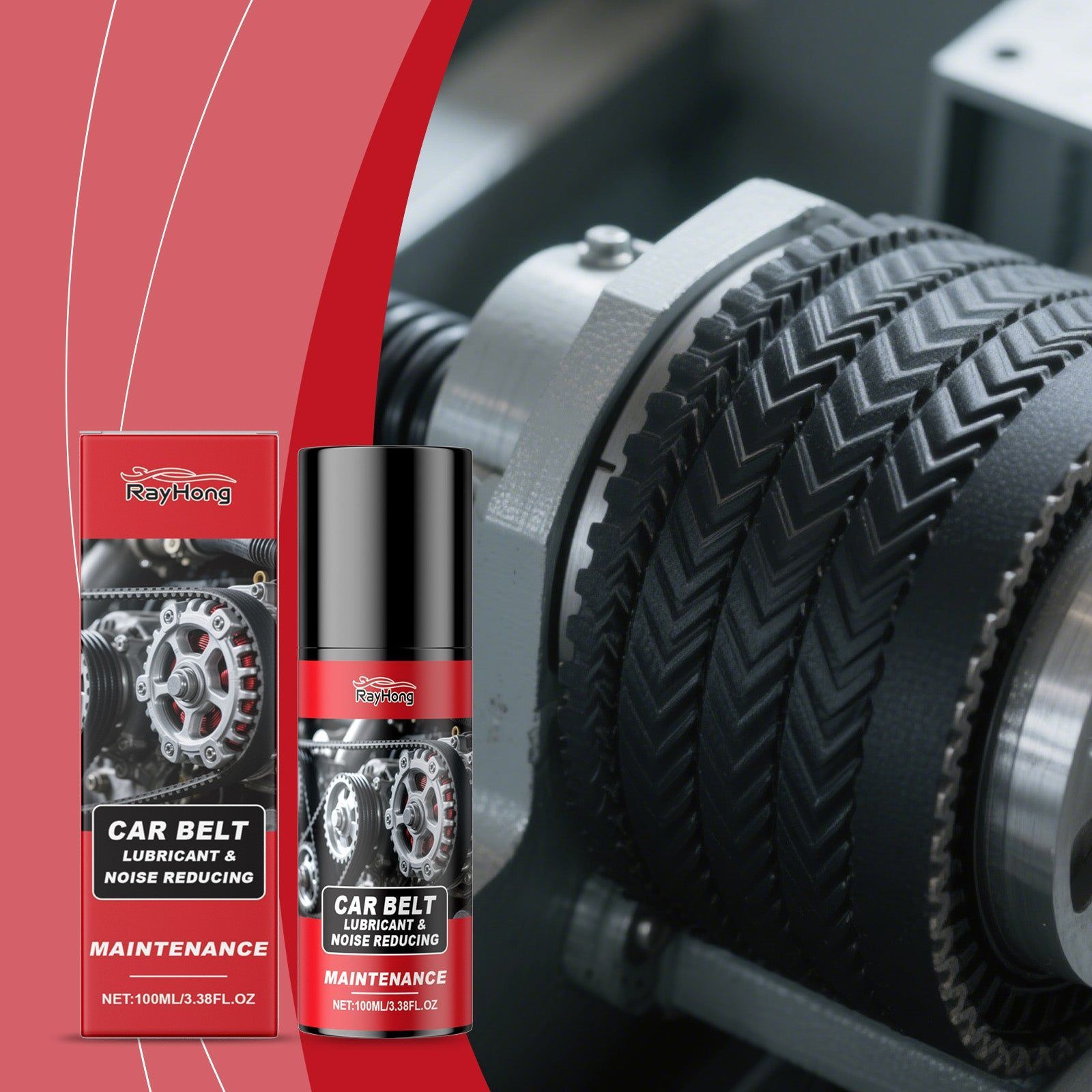 Car Care Engine Belt Lubricant Spray, Reduce Friction, Noise, Extend Belt Life ,100ml