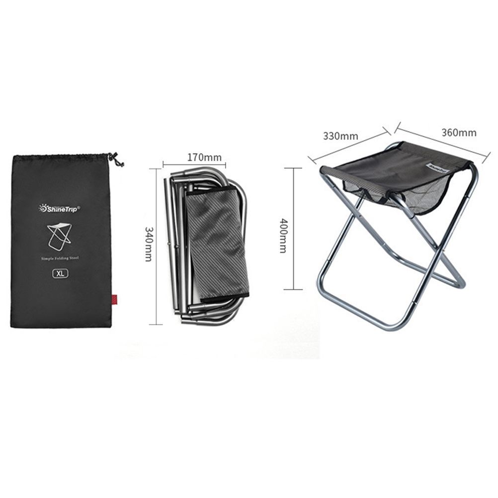Outdoor Folding Stool Portable Small Chair For Camping Fishing Hiking Travel