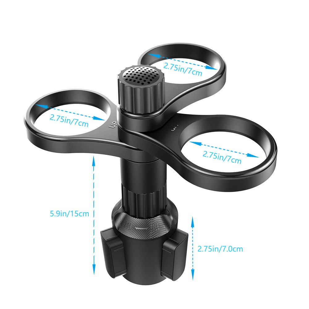 Multifunctional Car Cup Holder Extender Rotating Car Cup Holder Expander Organizer
