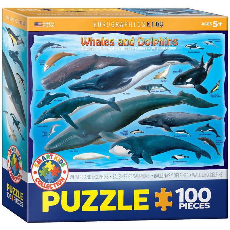 Whales & Dolphins 100 Pieces Puzzle